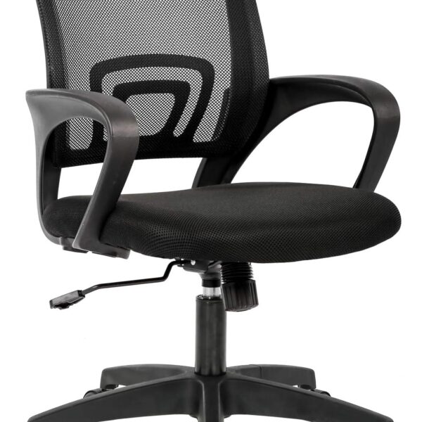 Breathable Ergonomic Mid-Back Mesh Office Chair | Adjustable Height and Lumbar Support | Best Task Chair