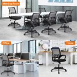 Breathable Ergonomic Mid-Back Mesh Office Chair | Adjustable Height and Lumbar Support | Best Task Chair